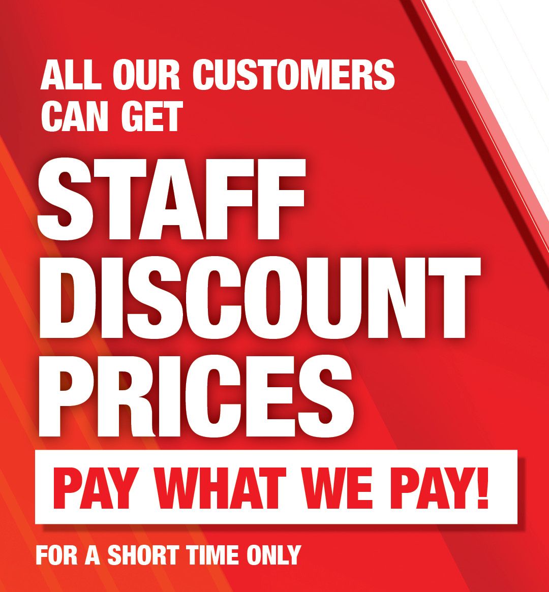 Burns for Blinds Staff Discounts Sale