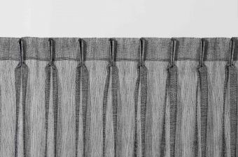 Curtains stacking / pleating - double