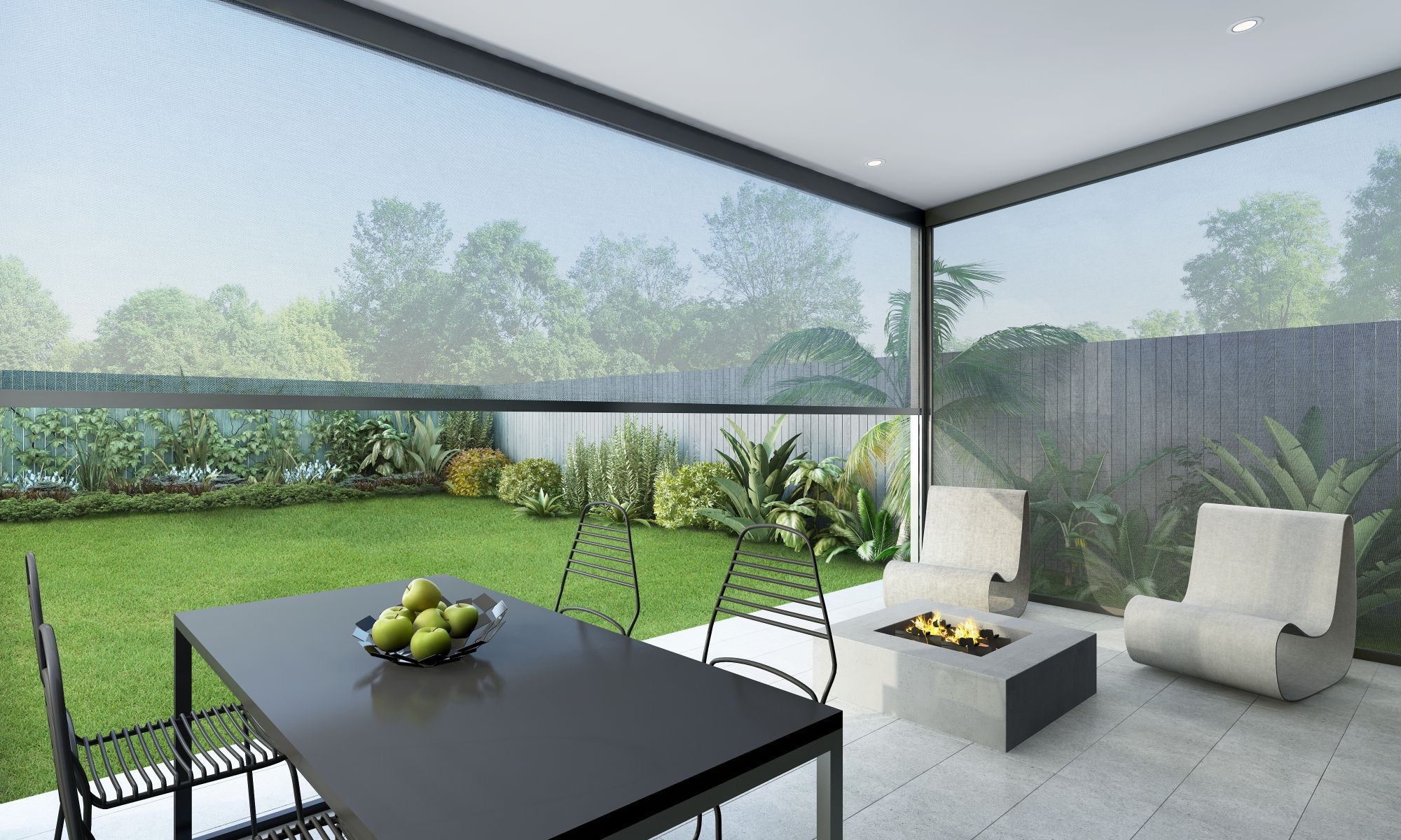Zipscreen Outdoor Blinds for Enclosing Large Areas